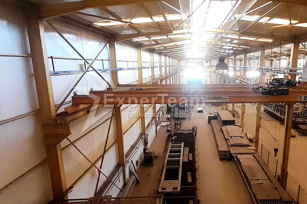 A louer — Bâtiment de production-stockage 5.000 m² (500 kVA) — ZI Sapino, Nouaceur